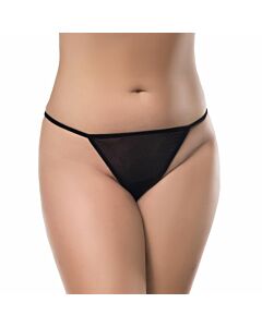 Queen lingerie thong with shiny s / m
