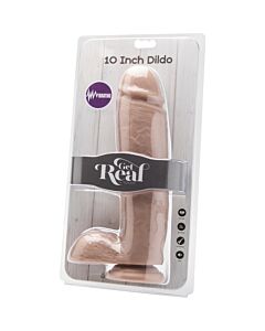 Pene vibrador con testiculos 25,5cm