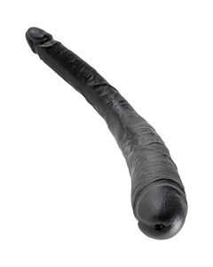 King double black cock dildo 406 cm