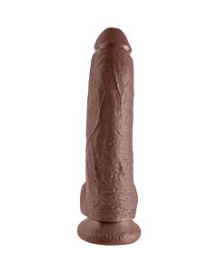 King cock 9 'realistic penis brown 229cm