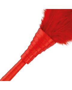 Vibrant Red Feather Pen