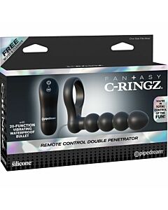 Fantasy c-ring remote control ring double penetration