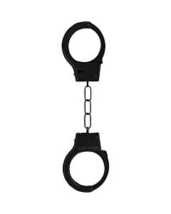 Black metal handcuffs
