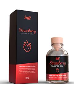 Intt Massage & Oral Sex - Strawberry Flavored Warming Massage Gel 30ml