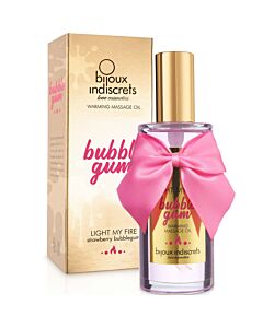 Bijoux - Indiscrets Light My Fire Massage Oil Heat Effect Bubble Gum Flavor