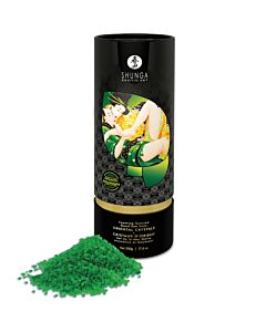 Shunga Lotus Flower Bath Salts 500g - Dead Sea - Green - Sensual Scent