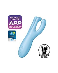 Satisfyer Threesome 4 Connect Blue - Triple Placement Vibrator!