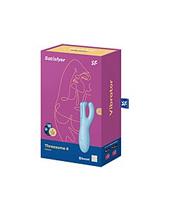 Satisfyer Threesome 4 Connect Blue - Triple Placement Vibrator!
