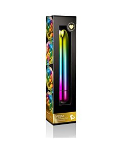 Metallic rainbow prism bullet with 10 intense vibrations - Colorful orgasms guaranteed!