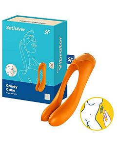 Orange Candy Cane Vibrator