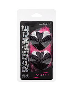 Heart Gem Nipple Covers Glam - Black