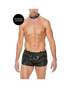 Deluxe Blue Bondage Collar