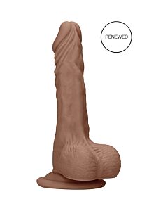 Realistic Dildo with Testicles 10'' - Soft Tan TPE Skin