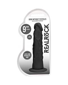 Realistic Black Dildo 9" - Phthalate-Free TPE Skin