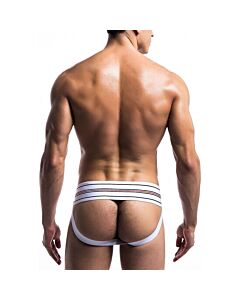 Classic wide white jockstrap fetish - Sex Shop