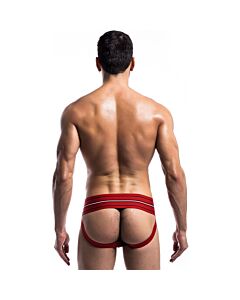 Classic wide jockstrap fetish - red