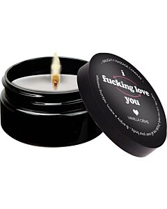 Mini massage candle 56 gr i f*cking love you - Kama Sutra