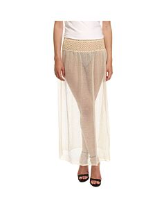 Elba Cream Pareo - Bandeau Style, Long - Lace