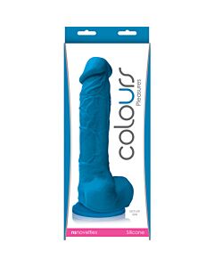 Colours blue 8 inch dildo pleasure