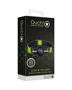 Ouch! Fluorescent Ball Gag - Glow in the Dark