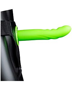 Ouch-Curved Textured Glow in the Dark Strap-On