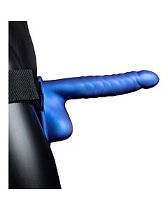 Hollow harness with blue testicles - 21 cm - Ouch