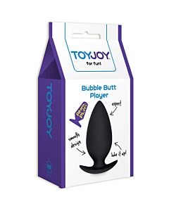 Bubble butt plug black player level expert
