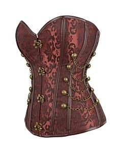 Faiza Brown Corset - Plus Size