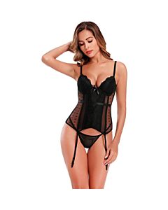 Luxe Black Satin Corset