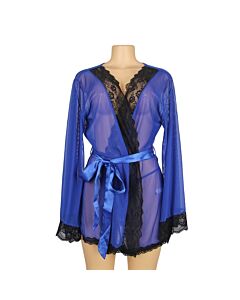 No es necesario traducir "Blue Mesh Long Sleeve Chemise" ya que es el nombre del producto en inglés.