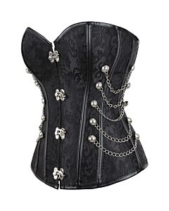 Shiny Black Corset - Size 3XL