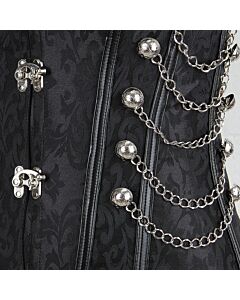 Shiny Black Corset - Size 3XL