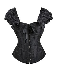 Black Angel Corset "Divine Fringes