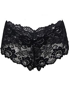 Sexy Black Floral Panties