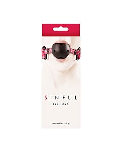 Sinful pink ball gag