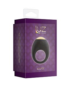 Eclipse black vibrator ring for penis