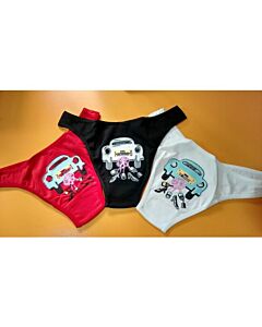 Just Married" Black Panties