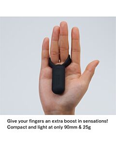 Black Smart Pleasure Vibrating Ring