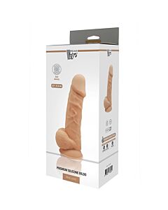 Real Love Dildo 8.5 Inch Flesh - Premium Silicone Dildo with Thermoreactive Properties