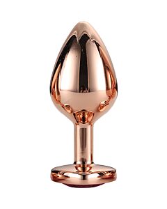 Shiny Rose Gold Love Plug - Medium