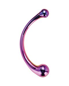 Curved Glass Glamour Glass Dildo - G-Spot Stimulation Wand