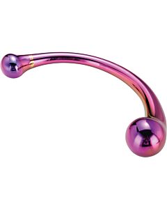 Curved Glass Glamour Glass Dildo - G-Spot Stimulation Wand