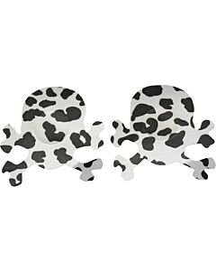 Skull Dalmatian White Night Nipple Covers.