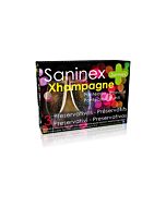 Saninex preservativos xhampagne punteado 3uds
