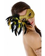 Venetian mask yellow finish