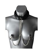 Necklace with tweezers