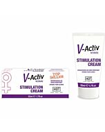 Hot cream stimulating female v-activ