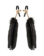 Nipple Clamps Fetish fantasy feather gold