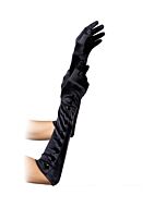Leg avenue extra long black gloves with buttons