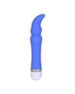 Silicone vibrator fleur de lis silky blue g